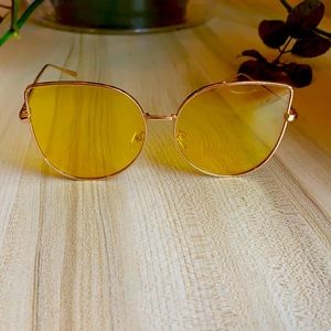 Yellow cat eye shades